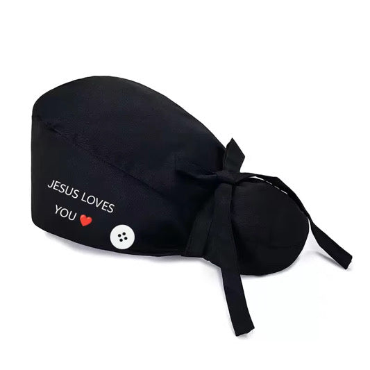 Purpose Silk Scrub Cap- Onyx Proud Faith